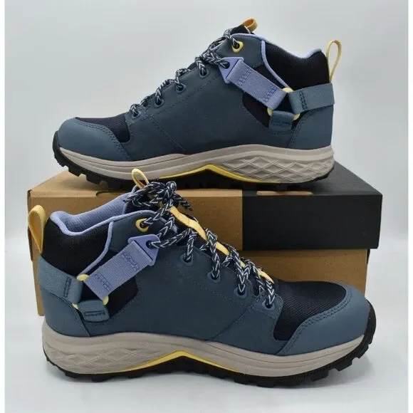 Teva Womens 9 Grandview GTX Gore Tex Mid Blue Mirage Leather Waterproof Hiking - Picture 8 of 12